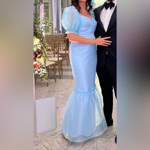 Baby Blue Organza Dress